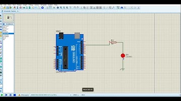 LED Blinking simulation in proteus with Arduino code - TUTORIAL