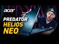 Review notebook gamer Acer Predator Helios Neo PHN16-71-72W6 - Análise RTX 4060 comprar barato 2025