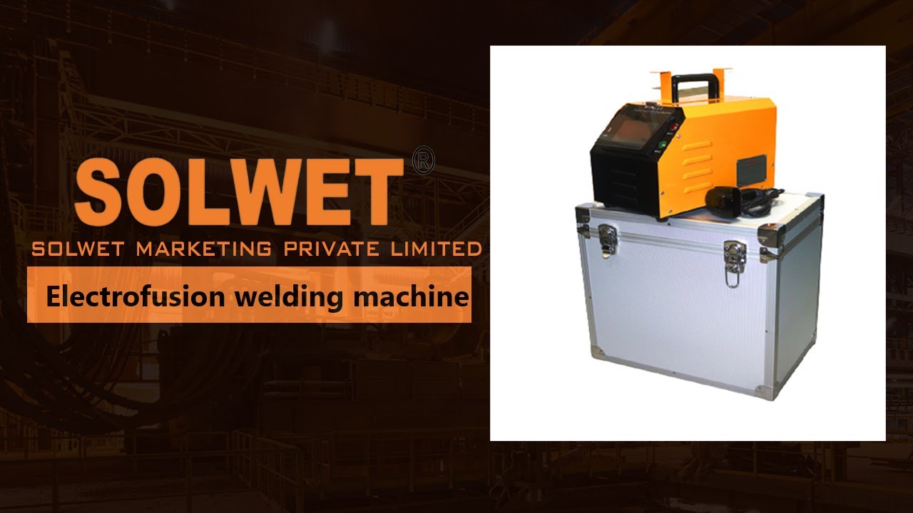 solwet hdpe fusion machine with touch screen and scanner scrapper memory 500 and input controls