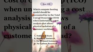 Que 159. AWS Cloud Practitioner question #aws #shorts #viral #viralshorts #ytshorts #youtubeshorts