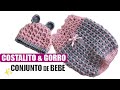 🍬[PARA BEBÉ]🍬 CÓMO TEJER ESTE SAQUITO Y GORRO CON OREJAS // CROCHET // YO TEJO CON LAURA CEPEDA 🍬🍬