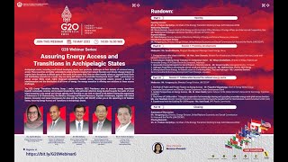 G20 Webinar Series: Assuring Energy Access and Transitions in Archipelagic States