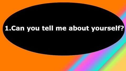 Tech Support Courses Can you tell me about yourself?