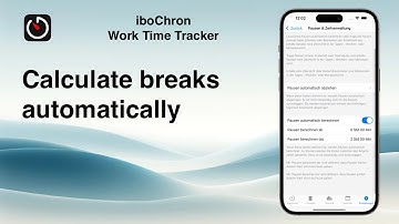 Break Calculation | Calculate Breaks Automatically | iboChron - Work Time Tracker