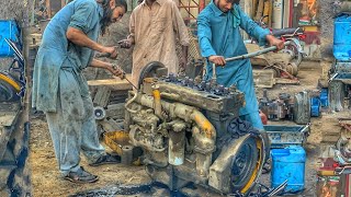 These Genius Mechanic’s Rebuilding Caterpillar 930C Wheel Loader 4-Cylinder Engine