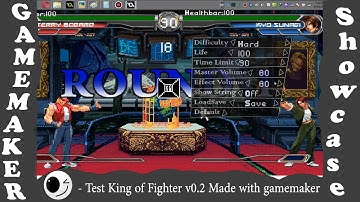 Gamemaker Test Fighting game KOF v0.2 - Made With Gamemaker V0.2