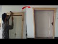 How to Install Door Casing | how to fix decorating wood door frame