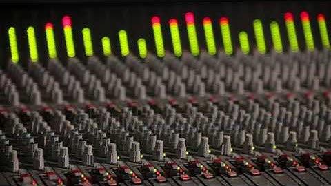stock footage professional studio equipment with sound controller and equalizer hd