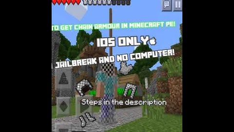 How To Get Chain Armour In Minecraft PE iOS Only No Jailbreak And Computer 0.10.+