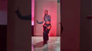 DaniLeigh dancing to Chris Brown’s verse in “Easy” at Def Jam’s 50 Years of Hip Hop Fashion event