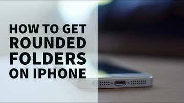 How To Get Round Folders - iOS 10 - HOW TO