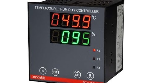 SWASTIK MAKE DTC 9621-1 TEMPERATURE + HUMIDITY CONTROLLER PROGRAMMING AND WIRING DETAIL