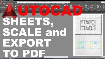 AutoCad Print Setup | Sheet Scale | Export to PDF
