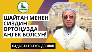 Садыбакас ажы Доолов. Таасирдүү сабак. Тема: Шайтан менен сиздин ортоңузда аңгек болсун!