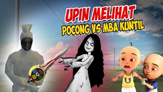 Upin ipin Melihat Pocong vs Mba Kuntil Berantem , ipin takut ! GTA Lucu