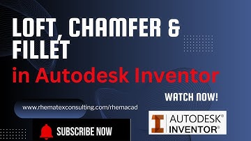 Part 5-  Learn loft, chamfer and filler in Autodesk Inventor #CAD #Autodesk #inventor #design