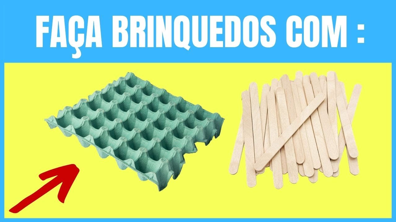 6 brinquedos recicláveis fáceis de fazer em casa