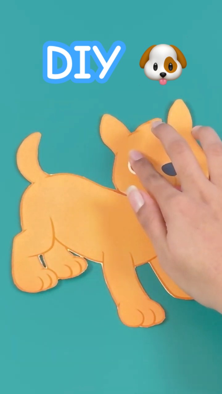 DIY Puppy Paper Crafts! Easy Animal Art for Kids! #cocomelon #shorts