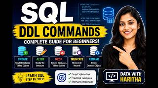 🚀 Master SQL DDL Commands in One Video!#SQL ##DDLCommand #createtable #AlteR #Drop #Truncate #Rename