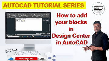 How to add cad blocks in design center in AutoCAD I AutoCAD Mechanical Engineering tutorials