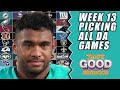 NFL Game Picks Week 13