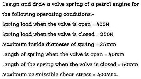 Numerical Problem based on Helical Spring ll Design of Machine Elements ll Mechanical Engineering