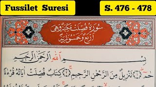 194. Kur'an-ı Kerim yeni öğrenenler / Sayfa476-478 / Fussilet Suresi