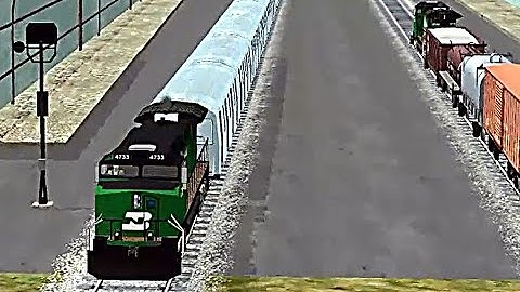 Train Sim - Mountain Pass Using GE Dash 9 - Simulasi Kereta Api