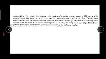 MET 206 MODULE 3 RECIPROCATING PUMP PART 4  (MODULE 4 in 2015 Scheme)