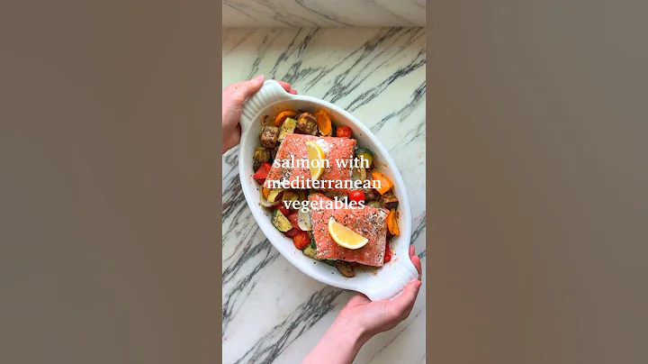 Baked Salmon With Mediterranean Veggies Recipe