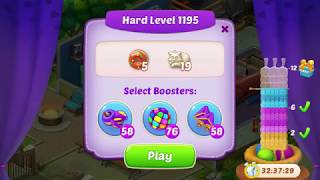 Homescapes LEVEL 1195 Hard - No Boosters