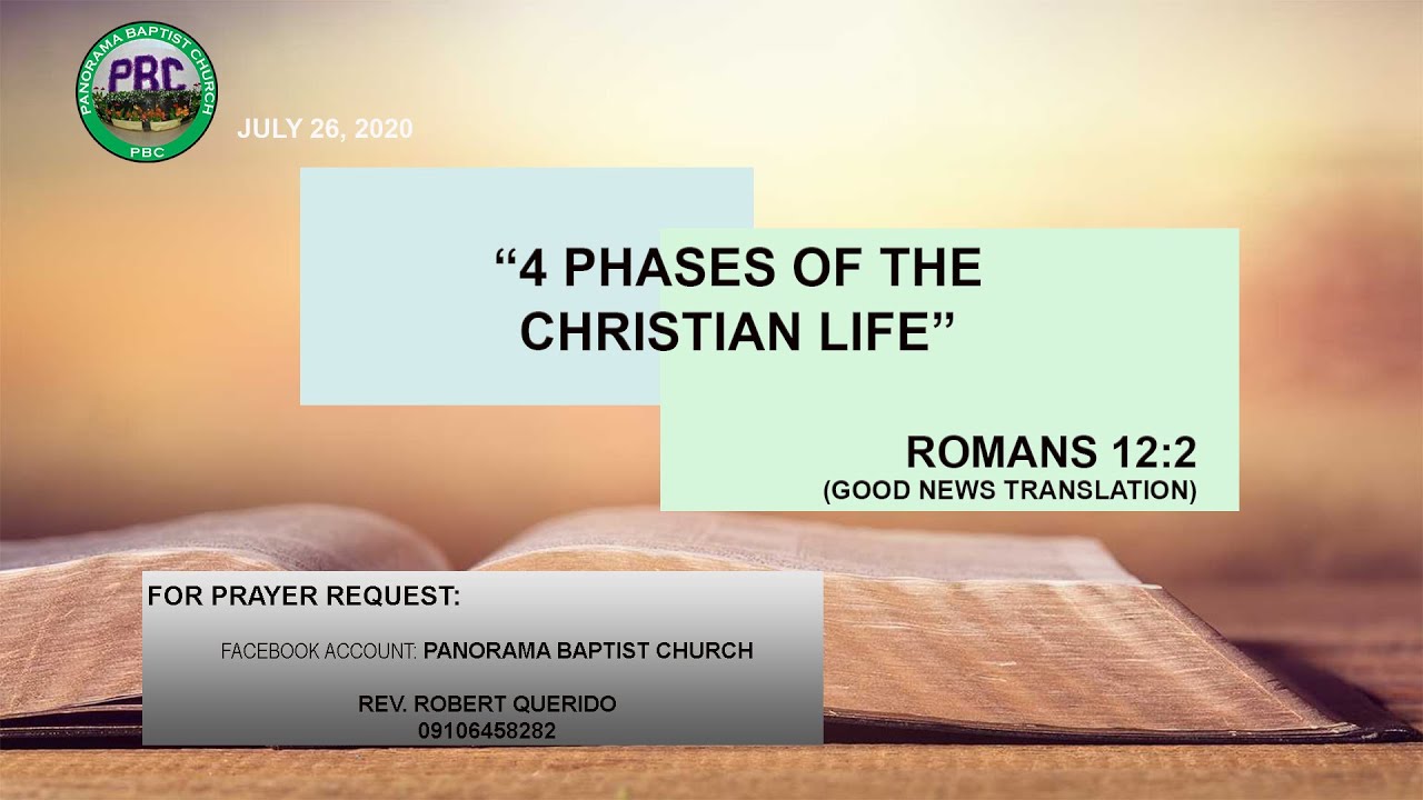 FOUR PHASES OF THE CHRISTIAN LIFE