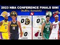 Simulating the 2023 NBA Conference Finals on 2K! (Live Games)