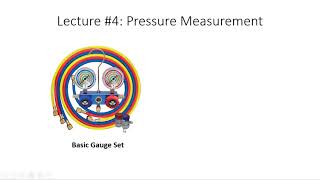 Lecture4A Pressure Measurement