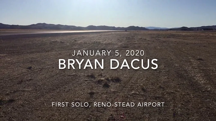 Bryan Dacus - First Solo, Jan 5, 2020