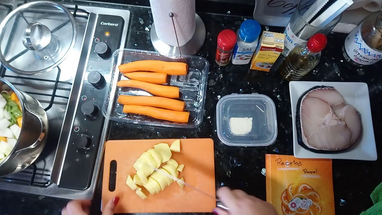 PURÉ DE VERDURA Y PESCADO