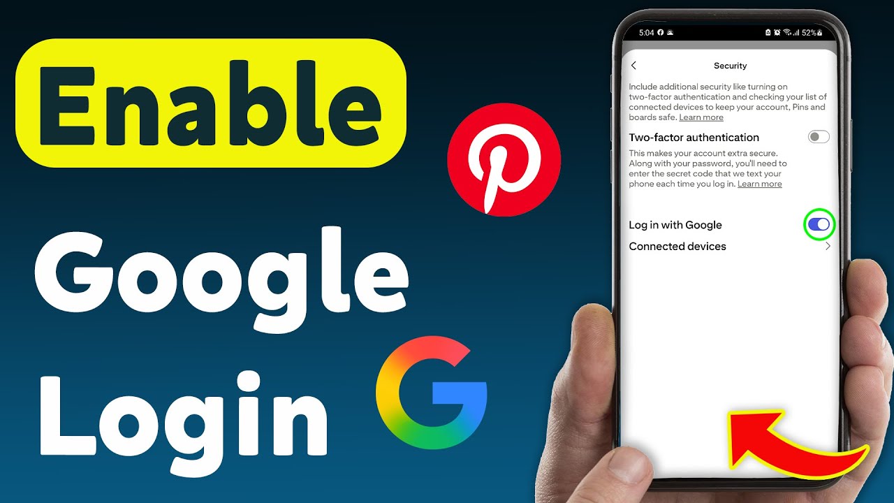 How to Enable Google Login on Pinterest App (Updated)