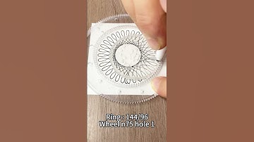 How many rotations did the pen make in total?#Spirographic#shorts#tiktok #art #drawing #satisfying