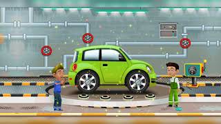 Car Mechanic Games Washing Game Cartoon Gameplay Video screenshot 5