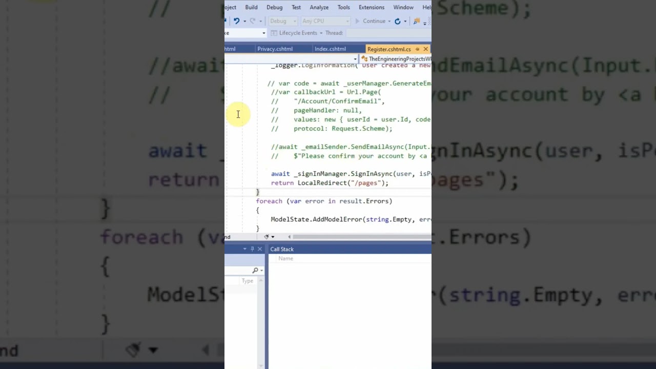 ✔️ WP to ASP.NET Core TEP Project Enabled User Registration on Azure WEB APP Service