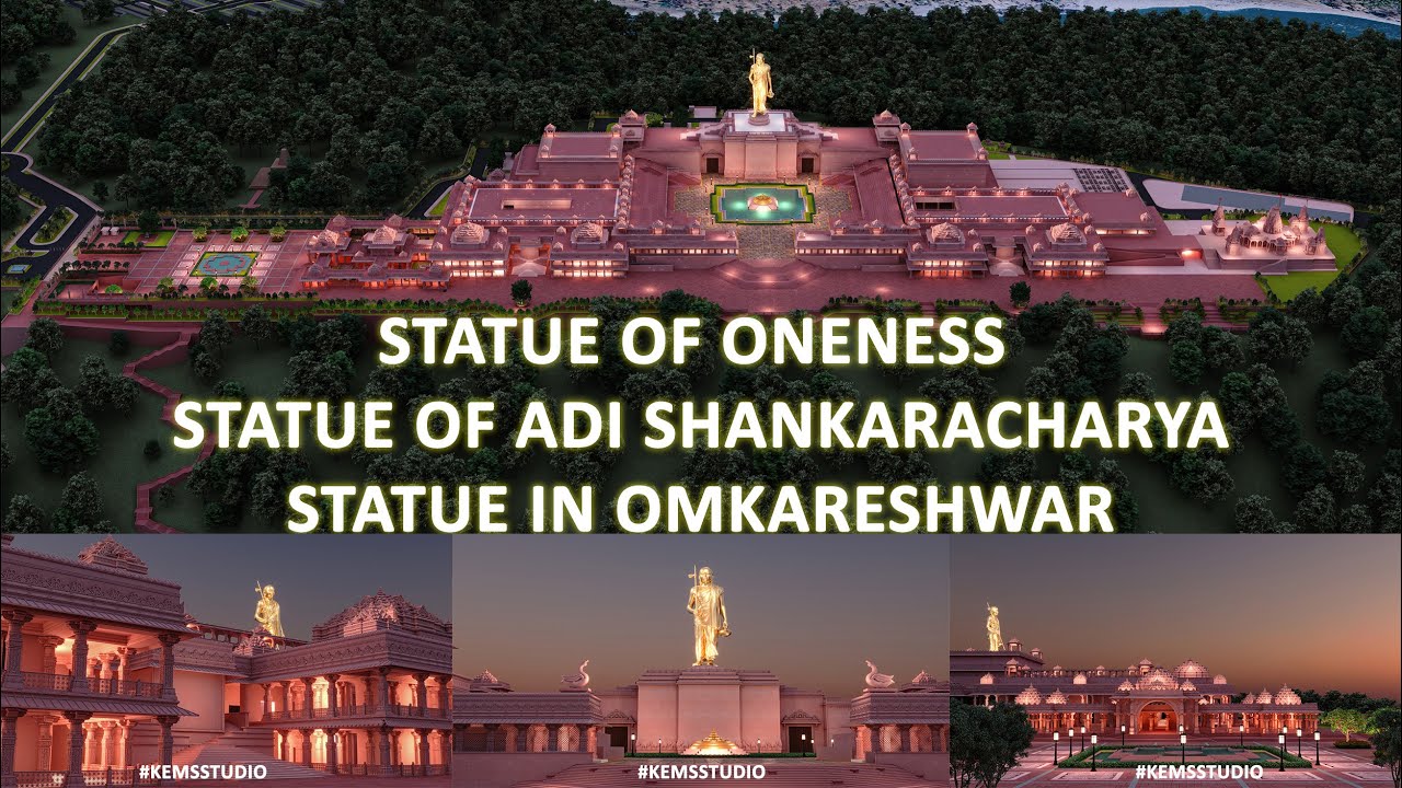 Statue of Oneness, Omkareshwar, Madhya Pradesh 4K 3D Animation