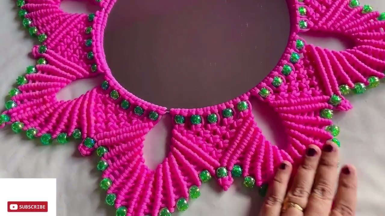 New design of Macrame Mirror Wall Hanging #macrame