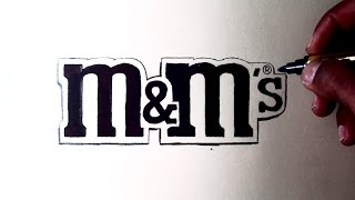 Como desenhar a logotipo  do  M&M's - Atevaldo Novais