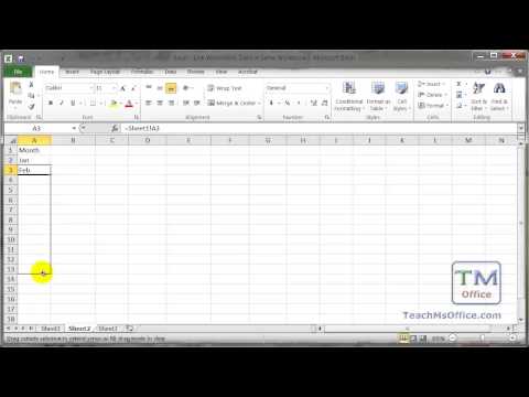 Excel - Link Data Between Worksheets in a Workbook in Excel