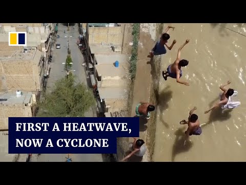 Temperatures in Pakistan hit 50°C as South Asia braces for powerful cyclone