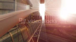 bridge building sun beam sun rays futuristic architecture light hvlmagi0