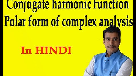 Easy way to solved conjugate harmonic function polar form of complex analysis example