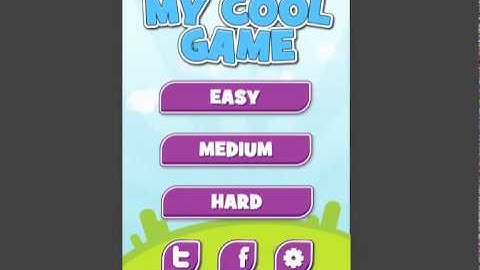 Menu System #3 Template in Gamesalad