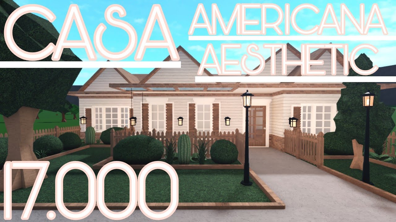 BLOXBURG - CASA MODERNA AESTHETIC *Speedbuild* - ROBLOX 