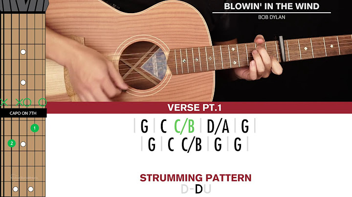 Blowin' in the Wind Guitar version - Guitar performance video thumbnail